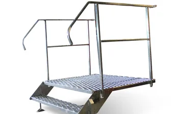Bodtrappa med räcke 1-Steg